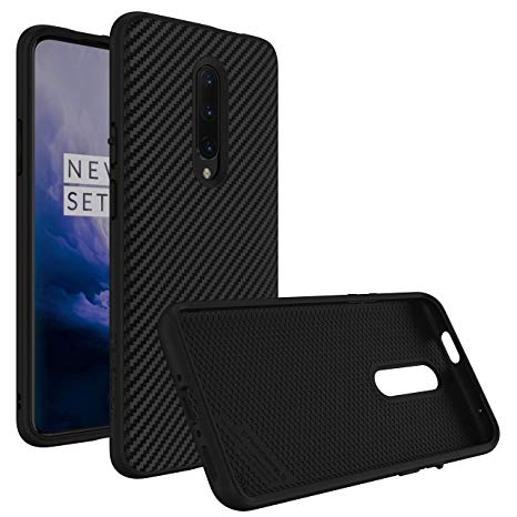 RhinoShield Case for OnePlus 7 Pro [SolidSuit] | Shock Absorbent Slim Design Protective Cover with Premium Matte Finish [3.5M/11ft Drop Protection] - Carbon Fiber Texture