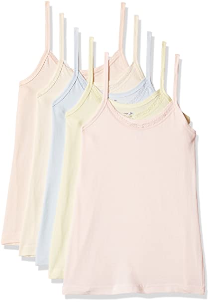 Rupa Jon Women's Cotton Camisole (Pack of 5)(Colors May Vary)