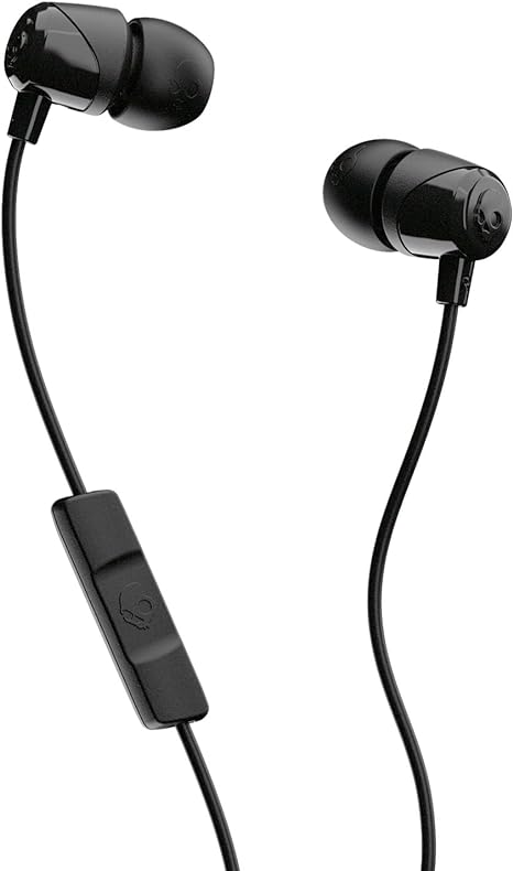 Skullcandy Jib In-Ear Wired Earbuds, Microphone, Works with Bluetooth Devices and Computers - Black