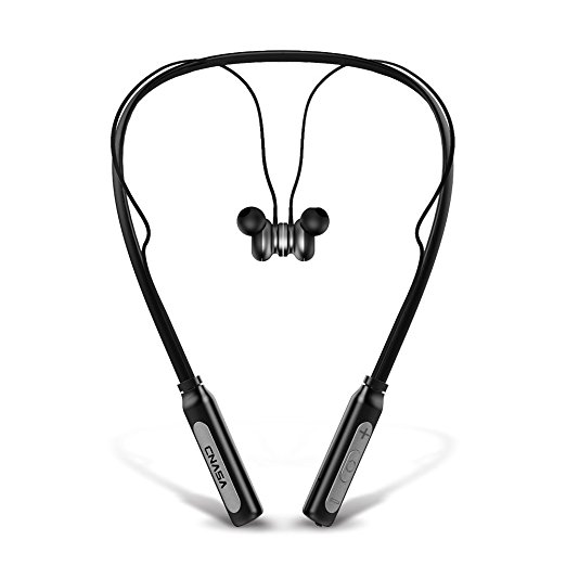 Bluetooth headphones Waterproof ,CNASA 10M Bluetooth V4.1 Wireless Stereo In-ear Headset Earbuds with Mic and Flexible Neckband-CVC6.0 Noise Cancellation 10Hour Playtime fr Sports Gym Running