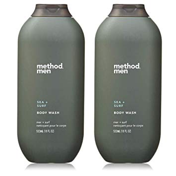 Method Men Body Wash Sea and Surf, 18 Ounce, 2 Pack