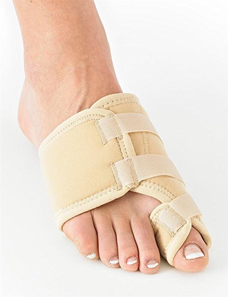 NEO G Bunion Correction System - Hallux Valgus Soft Support - RIGHT - ONE SIZE - Beige -Medical Grade support, pre/post-operative aid, HELPS with bunion correction, discomfort, pressure & inflammation
