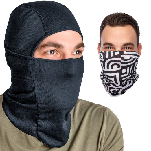 Balaclava Ski Mask: Full Face Mask   Headband - Motorcyle Mask - Tactical Hood