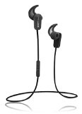 RevJams Active Sport Wireless Bluetooth Earbuds with Noise Isolation and in line microphone - Black