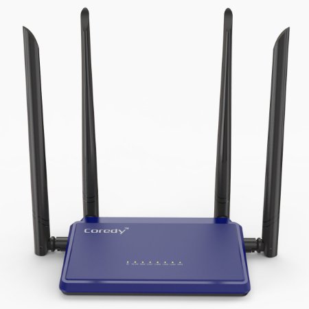 Coredy AC1200 Dual Band Wi-Fi Router with Four High-Power Antennas , QoS , WPS Button ( Model: RT1200 )