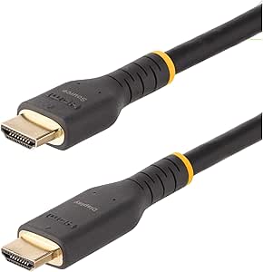 StarTech.com 30ft Active HDMI Cable w/Ethernet - HDMI 2.0 4K 60Hz UHD - Rugged HDMI Cord w/Aramid Fiber - Durable High Speed HDMI Cable - Heavy-Duty HDMI 2.0 Cable (RH2A-10M-HDMI-CABLE)