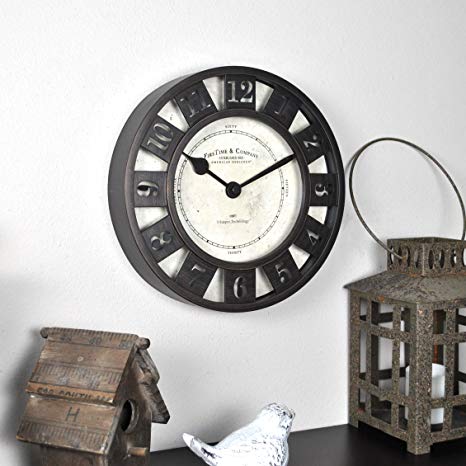 FirsTime & Co. Barstow Wall Clock, 8", Oil Rubbed Bronze