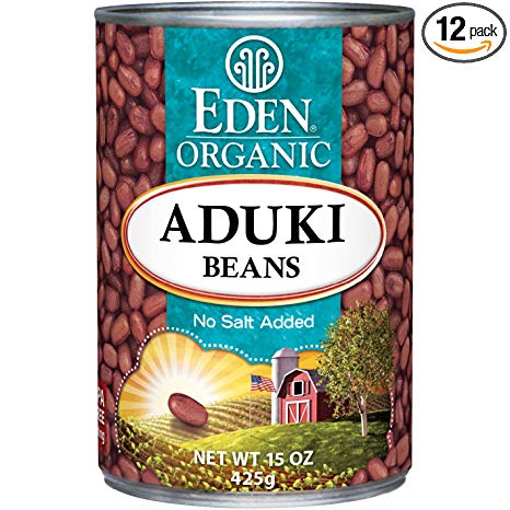 Eden Organic Aduki Beans, No Salt Added, 15-Ounce Cans (Pack of 12)