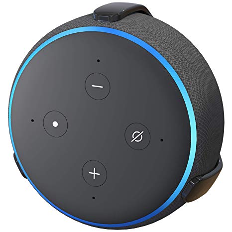 New - TotalMount Echo Dot (3rd Gen) Hole-Free Wall Mount (Black) - Eliminates Need to Drill Holes in Your Wall