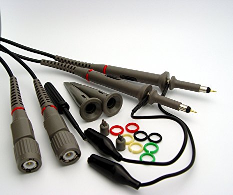 2 X 100MHz Oscilloscope Clip Probes with Accessory Kit