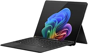 Microsoft Surface Pro 2-in-1 Laptop/Tablet (2024), Windows 11 Copilot  PC, 13" Touchscreen OLED Display, Snapdragon X Elite (12 Core), 16GB RAM, 256GB Storage, Black, Amazon Exclusive