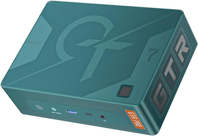 Beelink GTR7 Mini PC, AMD Ryzen 9 7940HS (8C/16T, up to 5.2GHz), Mini Computer 32GB DDR5 1TB PCIe4.0 NVMe SSD, Desktop Computer 4K 120Hz UHD Quad Display HDMI DP Dual USB4 WiFi6/BT5.2/Gaming/Office