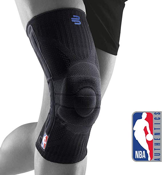 Bauerfeind Sports Knee Support NBA - Officially Licensed Basketball Brace with Medical Compression - Sleeve Design with Omega Gel Pad for Pain Relief & Stabilization
