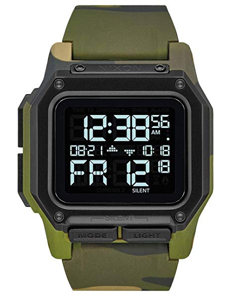 Nixon Regulus Men’s Water and Shock Resistant Digital Watch. (46mm. Locking Looper Band)