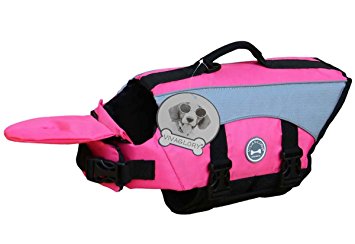 Vivaglory Dog Life Jackets with Extra Padding for Dogs, Available in 5 Sizes & 7 Colors