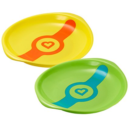 Munchkin White Hot Toddler Plates, 2 Count