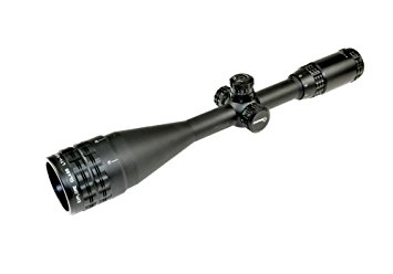 SNIPER Scope 4-16x50mm W front AO Lens. Red/Green/Blue Illumination mil-dot reticle. Comes with extended sunshade and Heavy Duty Ring Mount and lens cover