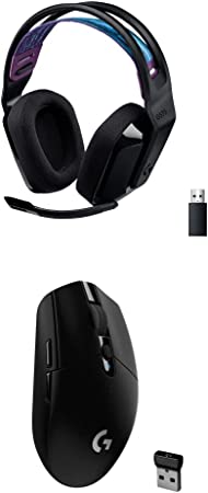 Logitech G535 Lightspeed Wireless Gaming Headset with Logitech for Creators Blue Yeti USB Microphone for PC