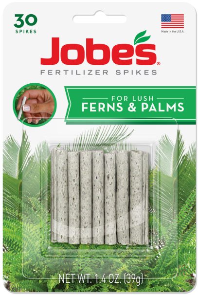 Jobes Fern and Palm Indoor Fertilizer Food Spikes - 30 Pack 5101