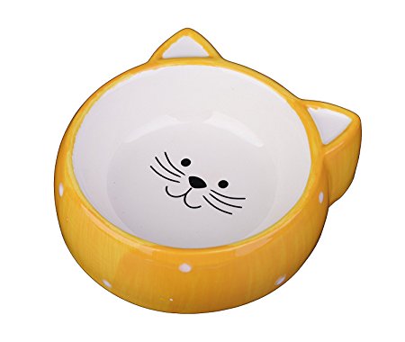 MushroomCat Ceramic cat bowl pet cat ears