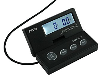 American Weigh Scales SE-50 Ship Elite Black Low Profile Shipping Scale with Backlit LCD and 110-Pound Capacity (2-Pack)