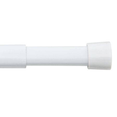Bali Blinds Oval Spring Tension Rod, 48-84", White