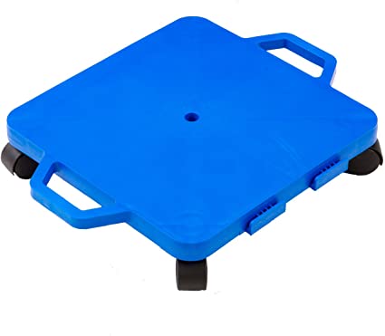 Cosom Scooter Board, 16 Inch Children's Sit & Scoot Board with 2 Inch Non-Marring Nylon Casters & Safety Guards for Physical Education Class