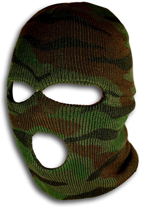 Woodland Camo Ski Mask - Camouflage Gear by bogo Brands