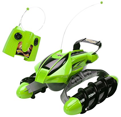 Hot Wheels R/C Terrain Twister Vehicle (Green) with Battery Pack System