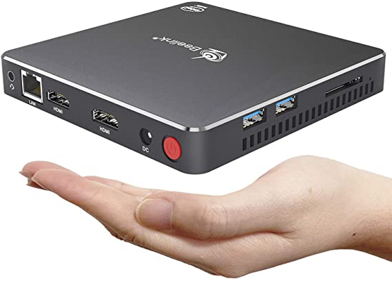 Mini PC, Windows 10 Pro Beelink T34 8G RAM 128GB SSD with Intel Celeron N3450 Processor, 2.4G/5G Dual WiFi/Gigabit Ethernet/ 4K HD/Dual HDMI/USB 3.0/BT-4.0, Support Auto Power On