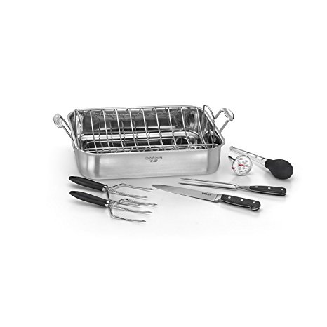Cuisinart 7117-16PS Chef's Classic - 16" Stainless Steel Roaster Pan, Silver