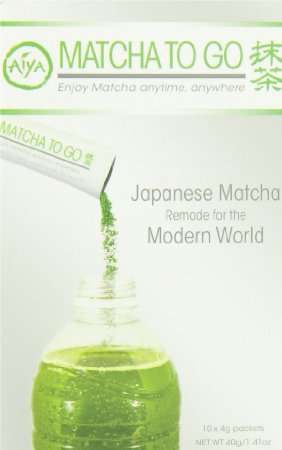 Matcha to Go - Authentic Ceremonial matcha in single serving packs  10 packets in a box