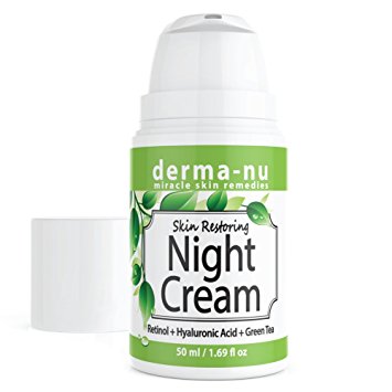 Skin Restoring Anti Aging Night Cream for Women & Men - Retinol & Hylauronic Acid For Age Defying Night Repair While You Sleep - Advanced Enriched Hydrating & Firming Anti Wrinkle Moisturizer - 50 ml
