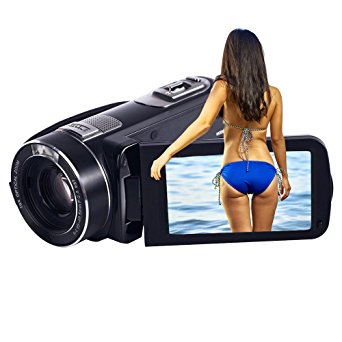 SEREE HDV-S80 10x Optical Zoom Camcorder Full HD 1080p 30fps 24MP Remote Control Digital Video Recording Camera With HDMI 3.0 Inches Touch Screen (HDV-S80)