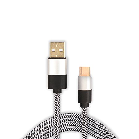 Sound OneType C to USB 2 Mtr long Nylon Braided Original Tough Cable for Samsung S8/S8 , OnePlus 5/3/3T/2