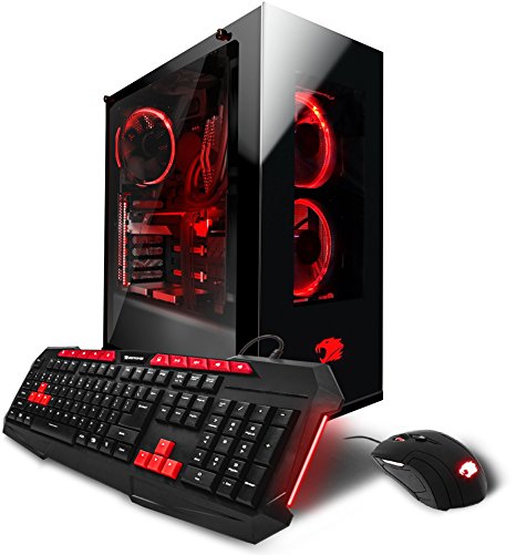 iBUYPOWER Gaming Computer PC AM5204Ei Liquid Cooled, i7-7700K 4.20 GHz, Geforce GTX 1080 Ti 11GB, 16GB DDR4 RAM, 3TB HDD, 240GB SSD, Wifi, Win 10 Home, RGB Lighting, VR Ready, Black