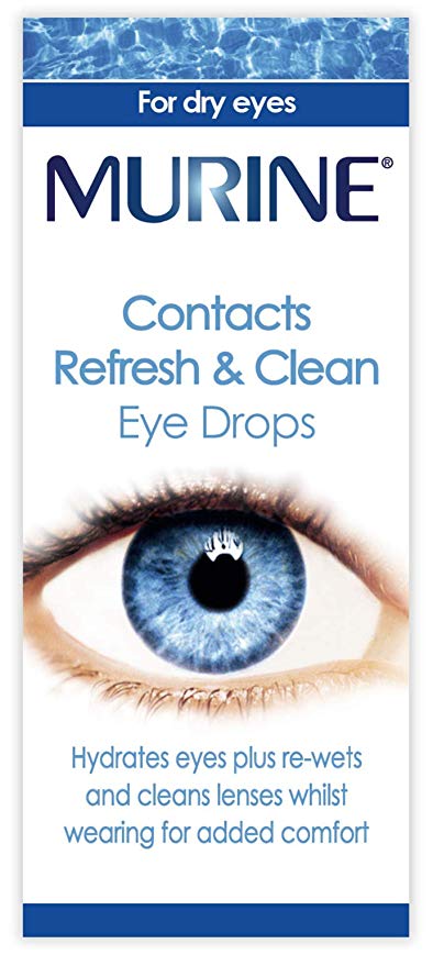 Contacts refresh & clean eye drops