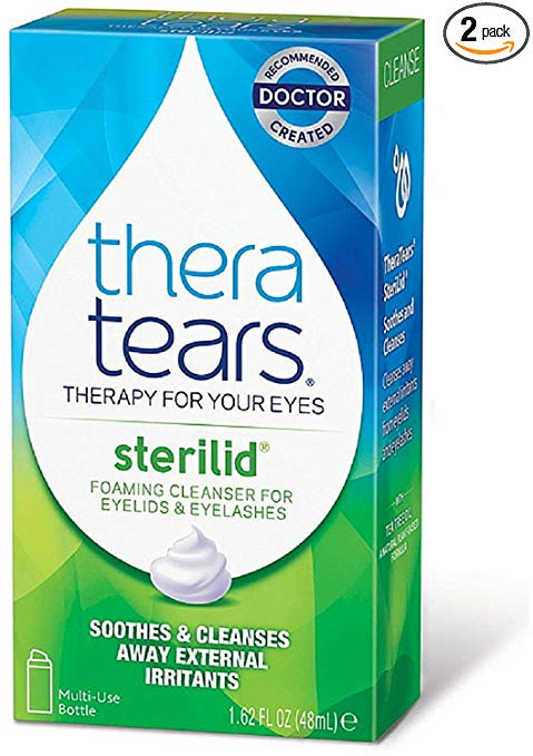 TheraTears SteriLid Eyelid Cleanser 1.62 oz (Pack of 2)