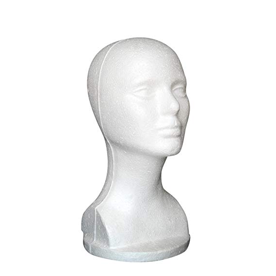 Mannequin Head,SMTSMT 2017 Female Styrofoam Hat Glasses Hair Wig Mannequin Stand Display Head Model Chest