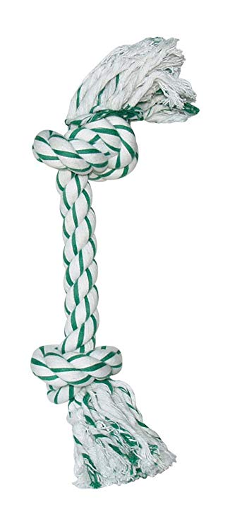 Dogit Knotted Rope Bone Toy, Mint, Small