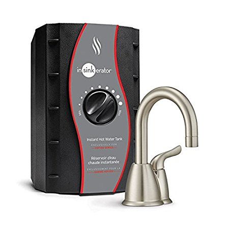 InSinkErator H-HOT150SN-SS Invite Single Handle Instant Hot Water Dispenser, Satin Nickel