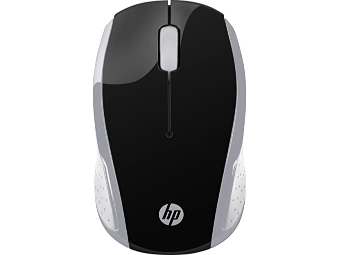 HP 200 Wireless Mouse/2.4GHz Wireless Connection /2 AAA Batteries/3 Years RTB Warranty, 2HU84AA(Pike Silver)