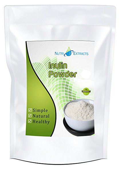 Inulin Powder Fibre Prebiotic Powder | 250g | FOS Chicory root lower blood cholesterol, Better Energy, Increases Calcium Absorption, fibre Boost Heart Health, Vegan & Vegetarian by NutriExtracts
