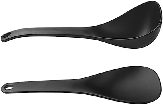 DOITOOL 2pcs Rice Paddle Spoon Soup Spoon Cooking Utensil Rice Scooper Non- stick Heat- resistant Works for Rice Mashed Potato or more