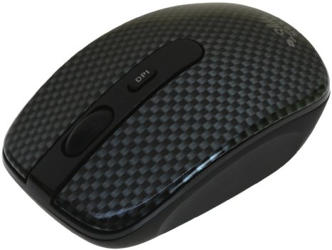 ShhhMouse Wireless Silent Mouse with 1000 1200 and 1600 dpi switch 90 Noise Reduction Battery Included 1 YEAR US WARRANTY Carbon Fiber