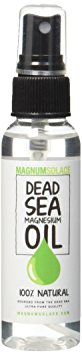Magnesium Oil Spray 100% Pure From the Dead Sea - 60 ml (2 oz) TRAVELER SIZE - Reduces Migraines | Sore Muscle & Joint Relief - Exceptional #1 Therapeutic Source For Magnesium Chloride