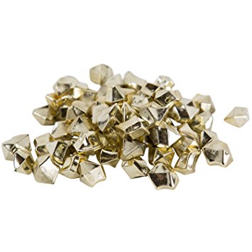 Acrylic Gems Ice Crystal Rocks for Vase Fillers, Party Table Scatter, Wedding, Photography, Party Decoration, Crafts by Royal Imports, 1 LB (approx 180-200 gems) - Gold