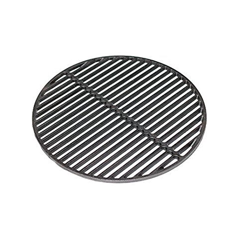 Aura Outdoor Products Cast Iron Dual Side Grid Cooking Grate 18" for Large Big Green Egg, Kamado Joe