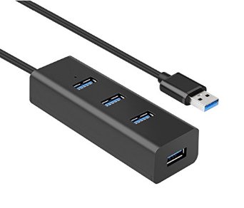 USB 30 Hub USB Type A to USB 30 4-Port Compact Hub with a Built-in 1ft USB 30 Cable Type A to 4 Port USB 30 Hub