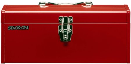 Stack-On R-516-2 16-Inch Multi-Purpose Steel Tool Box, Red